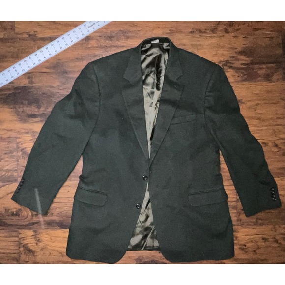 Jos A Bank Men's Classic Fit Gordon Dark Green Blazer Jacket Suit 44L - Picture 4 of 11